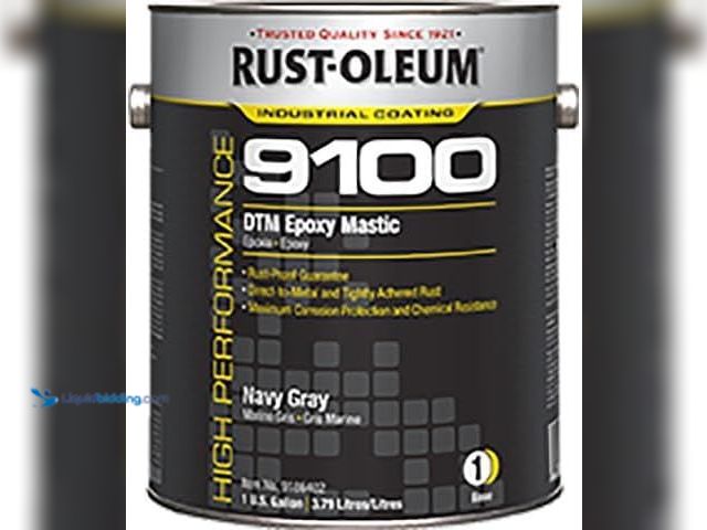 Lot 49-2006430 - Lot of (2) Rust-Oleum 9100 System <340 RocEpoxy, Direct-to-metal Epoxy Mastic, Navy Gray Gallon Can,...