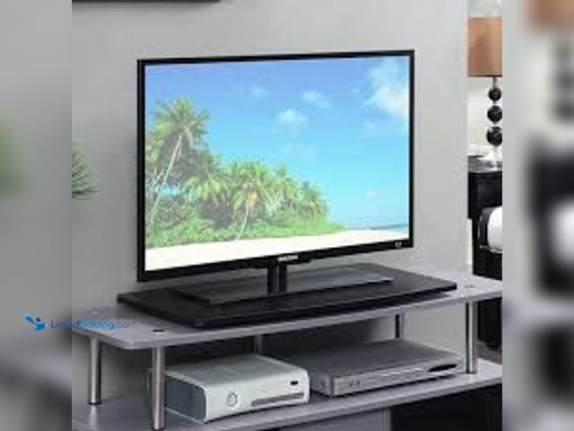 Lot 49-5483715 - Convenience Concepts Designs2Go 31.5 in. Black Particle Board XL Swivel Stand Fits TVs up to 37 in.....