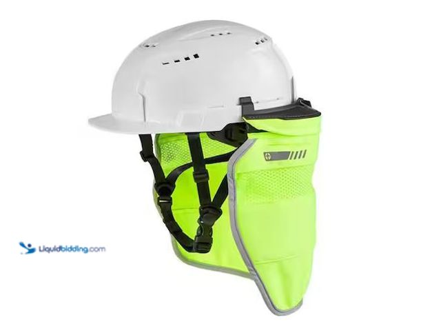 Lot 49-1568849 - Lot of (2) Milwaukee BOLT Yellow High Visibility Mesh Sunshade with 50+UPF UV Protection Model # 48-...