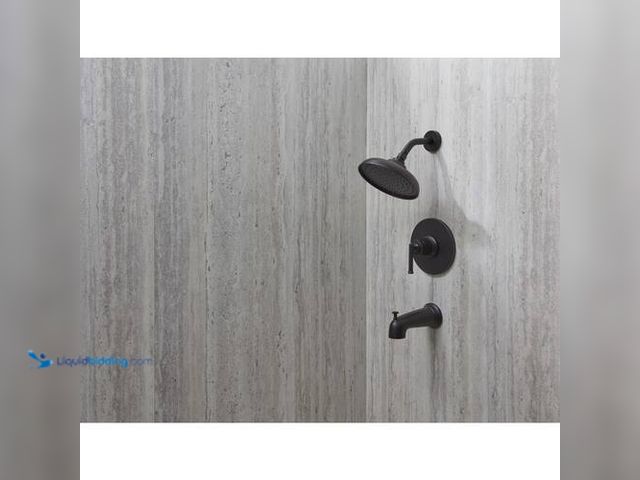 Lot 49-3616707 - Glacier Bay Oswell Single Handle 1-Spray Tub and Shower Faucet 1.8 GPM in Matte Black (Valve Include...