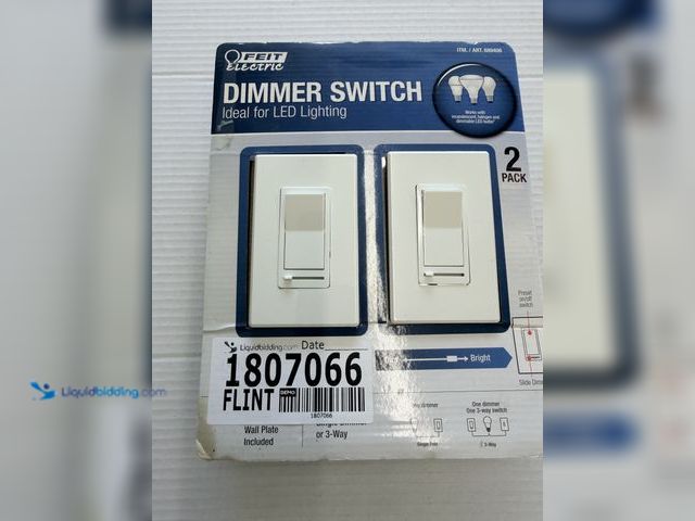 Lot 49-1807066 - Feit Electric
Dimmer Switch
2 pack
Single and 3 way
Brand New / Never Used