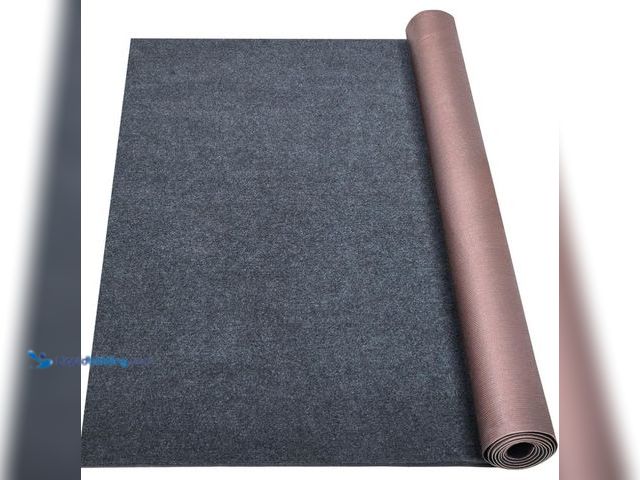 Lot 49-1516440 - Marine Carpet,5 FT x 25 FT Dark Gray Indoor Outdoor Carpet 0.2" Thick Boat Carpet with Water-Proof T...