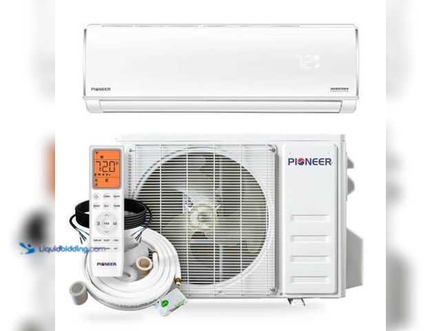 Lot 49-5554062 - Pioneer Diamante Pro Low-Ambient 1-Zone 12,000 BTU 20 SEER2 Ductless Mini Split Inverter Heat Pump w...