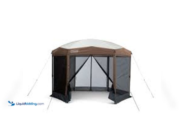 Lot 49-5485310 - Coleman Instant 12' x 10' Backhome Screenhouse with Sidewall. Model #076501176544. Used.