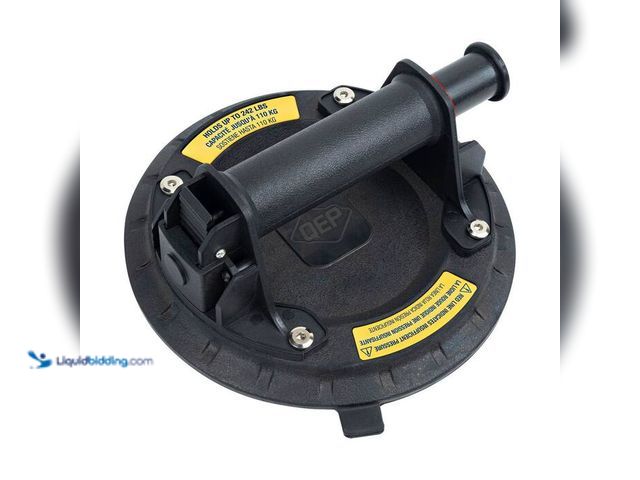 Lot 49-2024637 - QEP 8 in. Vacuum Pump Suction Cup for Large Format Tile, with 242 lb. Lifting Capacity. Model # 7502...