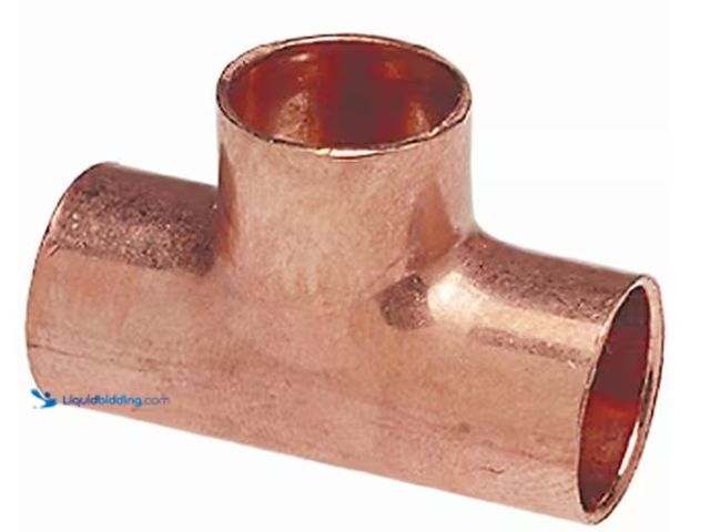 Lot 49-1567986 - Approx. (90) pcs. Everbilt 1/2 in. x 1/2 in. x 1/2 in. Wrot Copper All Cup Tee Fitting Pro Pack, Mod...