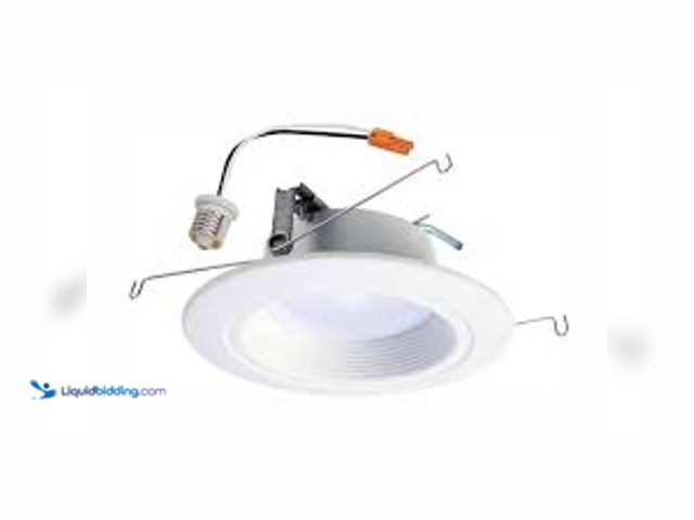 Lot 49-5415539 - Qty. 2. HALO RL 5 in., 6 in. Adjustable CCT Housing Required IC Rated Dimmable Indoor, Outdoor Integ...