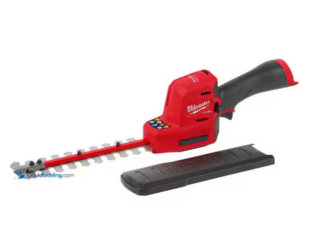 Lot 49-2000192 - Milwaukee M12 FUEL 8 in. 12V Lithium-Ion Brushless Cordless Battery Hedge Trimmer (Tool-Only), Model...