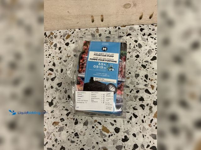 Lot 49-5485855 - TOTALPOND .03 hp HP or 400 GPH Low Water Shut-Off Fountain Pump with LED Light. Model # 52320. Unuse...