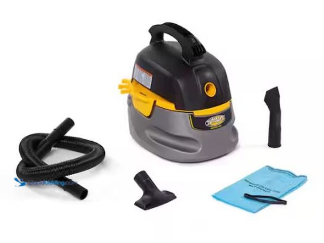 Lot 49-3473108 - Stinger 2.5 Gal. 1.75 Peak HP Small Shop Vacuum Wet Dry Vac with Filter Bag, Hose, Utility and Car N...