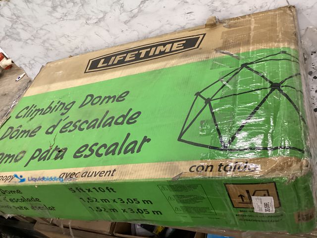 Lot 49-5414420 - lifetime 5  ft. Earth Tone Dome Climber in Earth-Tones with Canopy Model # 90612 Unused