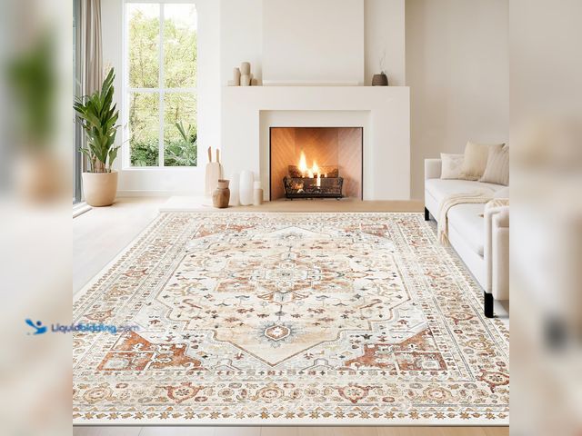 Lot 49-5445921 - Washable Rugs 8x10 Area Rugs for Living Room,Rugs for Bedroom,Large Carpets,Ultra Soft Faux Wool Ret...