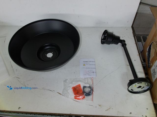 Lot 49-1575669 - Outdoor Garage Light, Black, Unused, unable to test  Ref#CRS0209