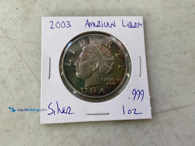 Lot 49-1505529 - 2003 AMERICAN LIBERTY .999 1OZ SILVER COIN $10 DOLLAR #COINS1211