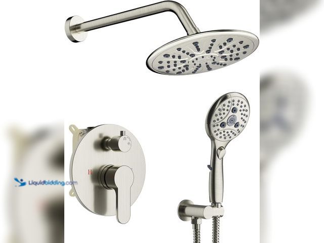 Lot 49-5488304 - SunCleanse Shower System, Bathroom Rainfall Shower Faucet Set Complete with 7-Setting Handheld Showe...