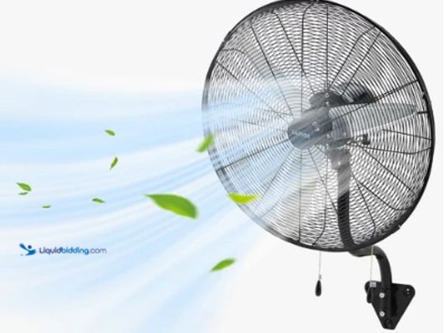 Lot 49-3612981 - Garvee 26-Inch Wall Mount Fan - High Velocity 4900 CFM Industrial Oscillating Fan with Dual Pull Cor...