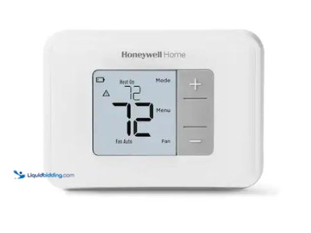 Lot 49-1573095 - Lot of (2) Honeywell Home Horizontal Non-Programmable Thermostat with Digital Backlit Display, Model...