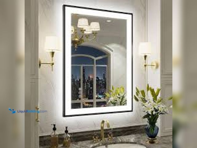 Lot 49-3536470 - Apmir 20 in.W x 28 in.H Rectangular Framed UL Certified Front and Back LED Anti-Fog Tempered Glass W...