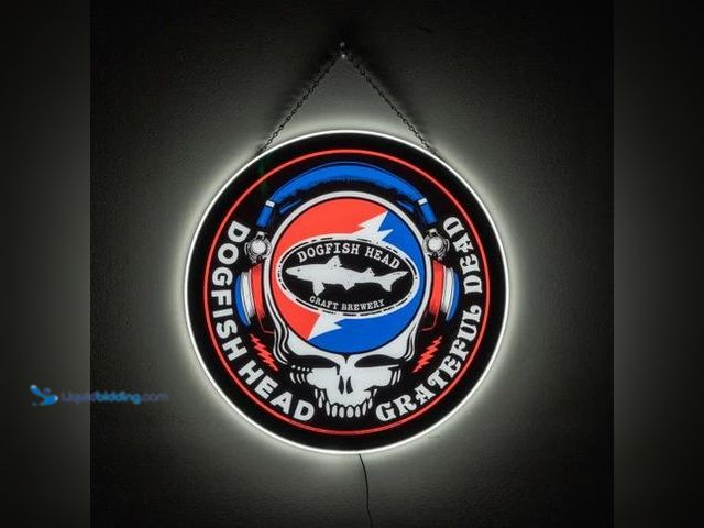 Lot 49-5541369 - Dogfish Head x Grateful Dead LED Sign (opened to view) New