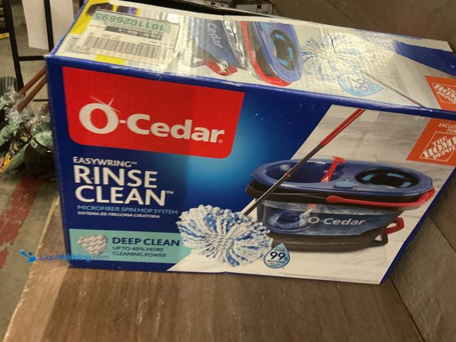 Lot 49-5449282 - O-cedar Microfiber Rinseclean Spin Mop, Head With Bucket Cleaning System Sets (dusty) (no mop stick)...