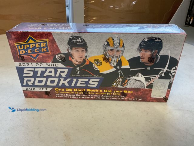 Lot 49-1505290 - COLLECTIBLE FACTORY SEALED 2021-22 UPPER DECK NHL STAR ROOKIES BOX SET 25 CARDS #COINS1211
