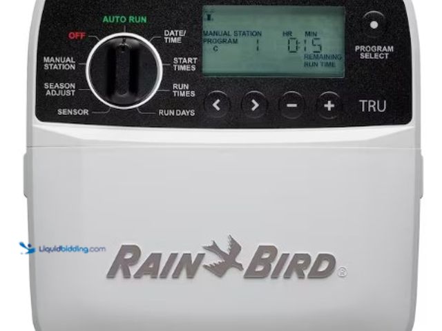 Lot 49-3631386 - Rain Bird TRU 6-Station Indoor Irrigation Controller, Model # TRU6I, Unused, Has attachments, Unable...
