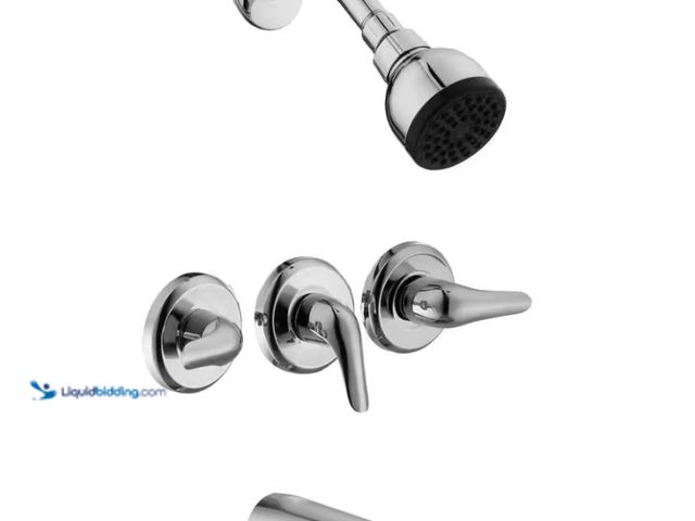 Lot 49-3616847 - Glacier Bay Aragon 3-Handle 1-Spray Tub and Shower Faucet in Chrome (Valve Included) - Unused , has ...