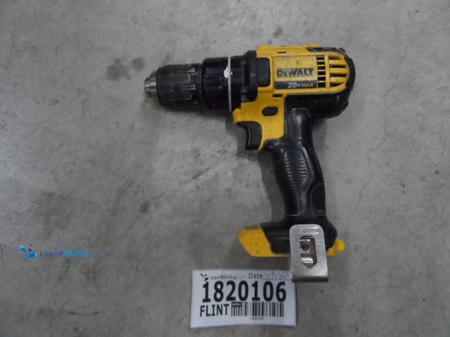 Lot 49-1820106 - 1 Dewalt DCD780 Battery Powered Cordless Drill Driver Dewalt 20 Volt Max Drill Used In Rough Conditi...