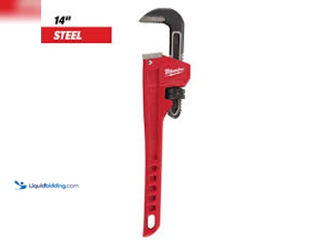 Lot 49-5488090 - Milwaukee 14 in. Steel Pipe Wrench. Model # 48-22-7114. Unused