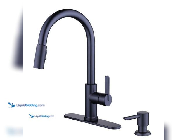 Lot 49-5581972 - Glacier Bay Paulina Single-Handle Pull-Down Sprayer Kitchen Faucet with TurboSpray, FastMount, Soap ...