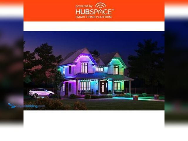 Lot 49-3563949 - Qty 2 - Hampton Bay 10-LED 16.4 ft. Plug-in Mini Integrated LED Novelty Permanent Outdoor String Lig...