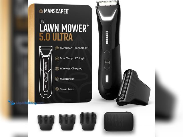 Lot 49-5453704 - MANSCAPED® The Lawn Mower® 5.0 Ultra Groin & Body Hair Trimmer – Dual-Head SkinSafe® Trimmer & Foil ...