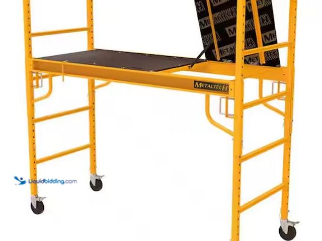 Lot 49-5478703 - MetalTech
Safeclimb 6 ft. Baker Scaffold with Platform and Included Trap Door, 1250 lbs. Load Capac...