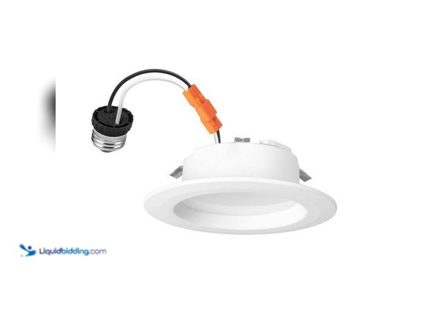 Lot 49-5412815 - Commercial Electric
4 in. Integrated LED Recessed Retrofit Light Trim with Selectable Color Tempera...