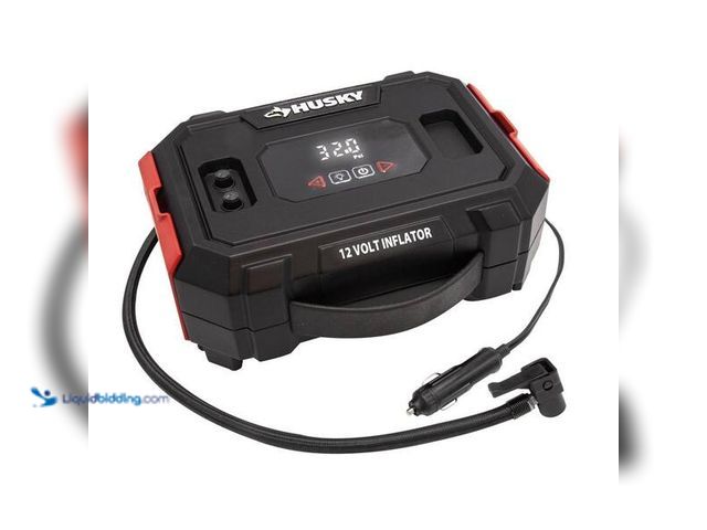 Lot 49-5452303 - Husky
12-Volt Inflator SKU # 1009549875 Item is used.