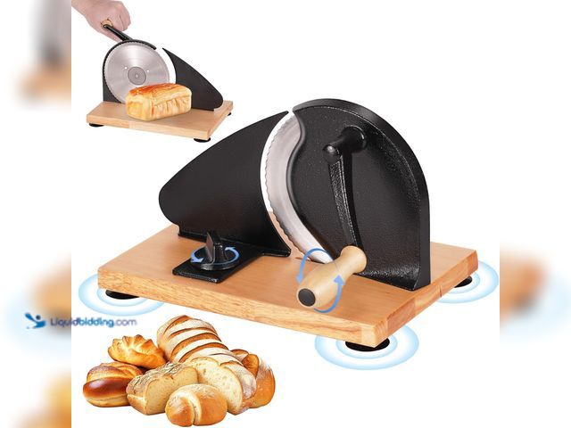 Lot 49-5463502 - Manual Bread Slicer, Versatile Hand-Crank Bread Slicer for Bakeries, Coffee Shop, Home Kitchen with ...