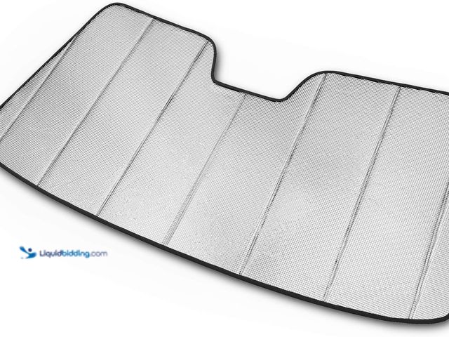 Lot 49-3527739 - Autotech Park Foldable Sunshade Compatible with 2015-2020 Chevrolet Suburban SUV, Custom-fit Windshi...