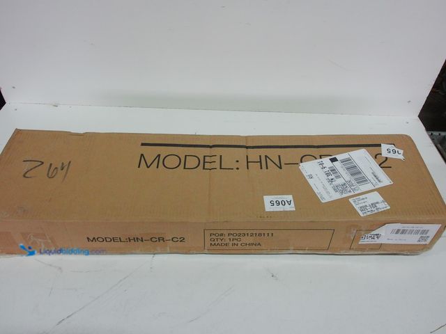 Lot 49-1558911 - White Rolling Clothes Rack with Zigzag Bottom, Single Hanging Rod, Model # HN-CR-C2, Unused.  Ref#BU...