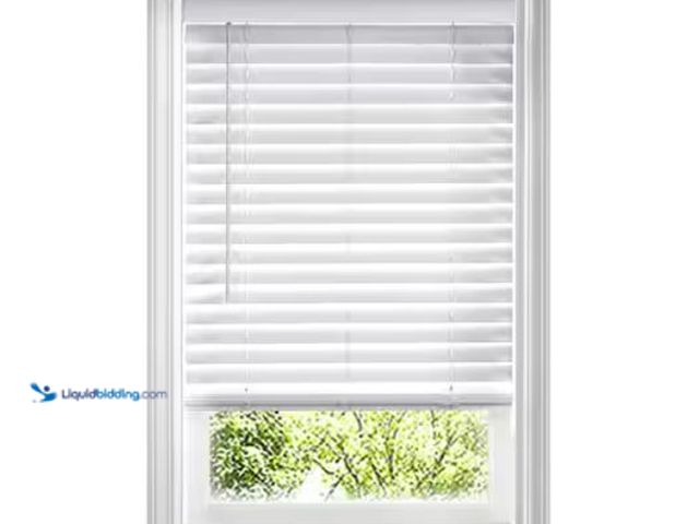 Lot 49-1627054 - Lot of (2) Home Decorators Collection White Cordless Faux Wood Blinds for Windows with 2 in. Slats -...