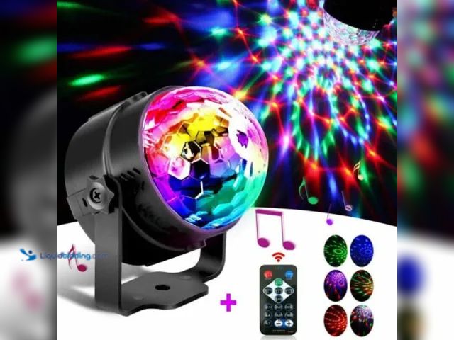 Lot 49-5388827 - Sound Activated LED Disco/Party Light with Remote Control - NEW - Turn any room into a party with th...