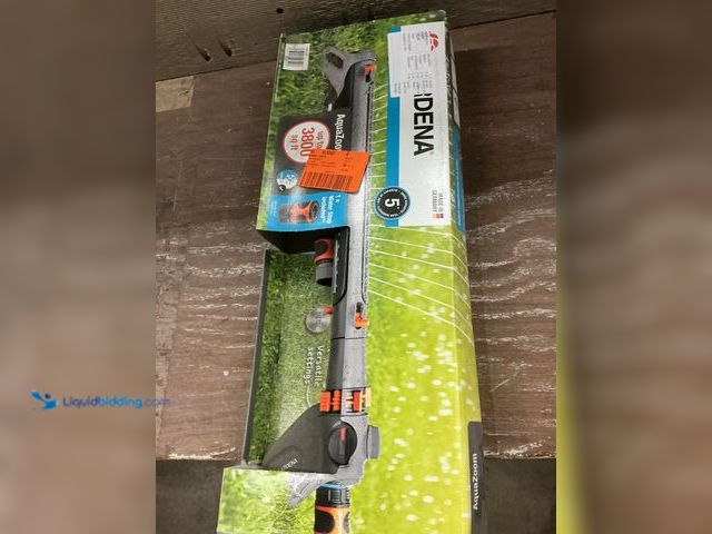 Lot 49-3539471 - Gardena 3800 sq ft Metal Oscillating Sprinkler W/ Aqua Zoom Model 18714-81 (unable to test) Unused