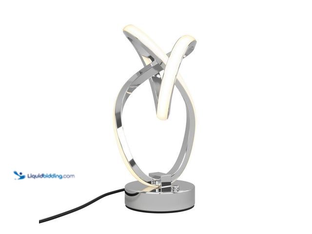 Lot 49-5409087 - Artika
Swirl Butterfly 11 in. Chrome Modern Dimmable Integrated LED Table Lamp for Living Room Unus...