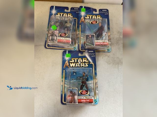 Lot 49-3503198 - Other LOT OF 3 STAR WARS ACTION FIGURES IN ORIGINAL PACKAGES INCLUDING C-3PO, ANAKIN SKYWALKER AND J...