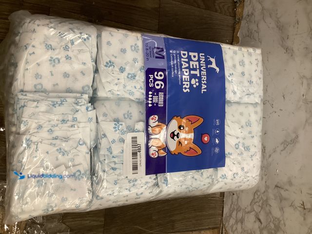 Lot 49-5448517 - Universal Pet Diapers, Size Medium, 96ct. Unused