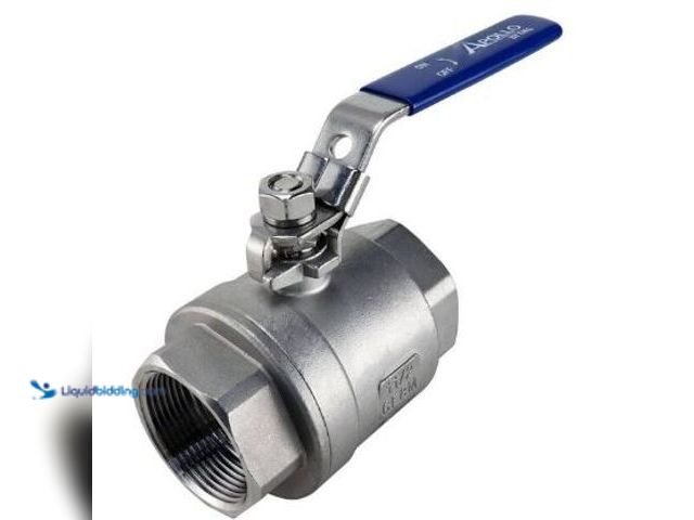 Lot 49-1517076 - (lot of 6) Apollo
1-1/2 in. Stainless Steel FNPT x FNPT Full-Port Ball Valve with Latch Lock Lever,...