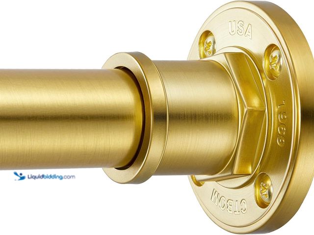 Lot 49-3527747 - BRIOFOX Industrial Shower Curtain Rod - 2-in-1 Design Tension Curtain Rod - Never Rust Non-Slip 43 t...