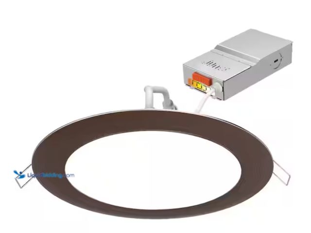 Lot 49-2000246 - (6-Pack) Juno Contractor Select WF6 SWW5 6 in. Selectable CCT Ultra Slim Canless Integrated LED Oil ...