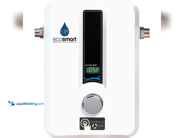 Lot 49-5581743 - EcoSmart 8 kW 1.56 GPM 240-Volt Electric Tankless Water Heater Model # ECO 8 UNUSED. UNABLE TO TEST