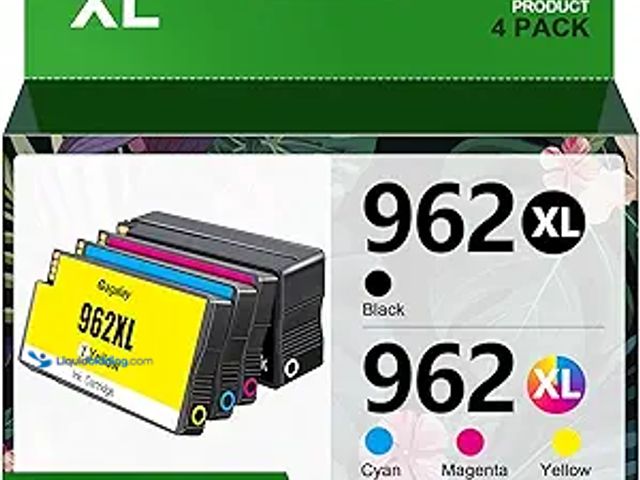 Lot 49-5438121 - 962XL 962 Ink Replacment for HP 962XL Ink Cartridges Combo Pack for HP Ink 962XL Black and 962 Color...