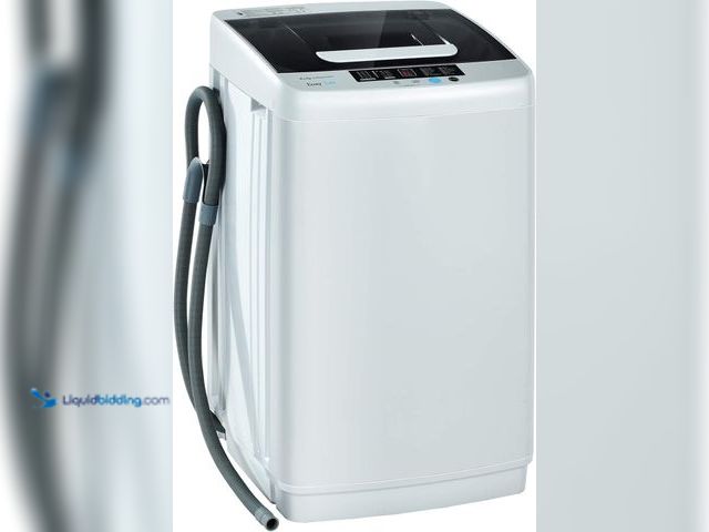 Lot 49-5554430 - Giantex Full Automatic Washing Machine, 2 in 1 Portable Laundry Washer, 8.8lbs Washer and Spinner Co...